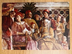 Andrea Mantegna-Gonzaga udvara/postatiszta képzőművészeti képeslap