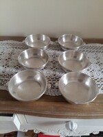 6 Silver-plated bowl.