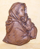Mária és kis jézus falidísz