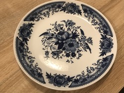Porcelain cake bowl with cobalt blue pattern, diameter 28 cm