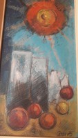 Unknown painter: sunny still life with fruits in vases cramer 75? Graner 75? Graber 75?