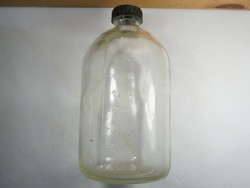 Régi retro mércés üveg palack 2000 ml Durover laboratóriumi
