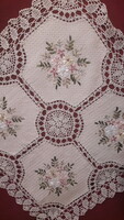 Ekrü floral tablecloth (3448)