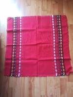 Folk woven tablecloth, dimensions: 71 x 68 cm