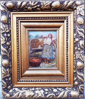 Pállya Carolus (1875-1948) Vásárban