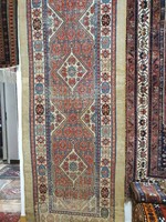 Antik Iráni Hamadán futó szőnyeg. 110X345