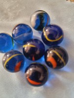 Blue decorative crystal ball