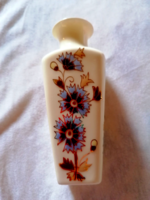 Zsolnay, square snow flower vase with cornflower pattern 2.