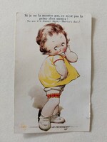 Old postcard d. Tempest picture postcard little girl