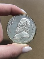 Lapis András, Löw Lipót rabbi 1811-1878 / szegedi Új zsinagóga ezüst emlék érme