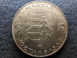Kossuth Lajos .500 ezüst 5 Forint 1947 BP (id68612)