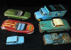 Wreck derby, old, damaged toy car