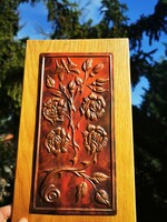 Copper rose wall decoration