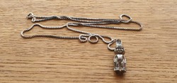 Bravo silver pendant + chain