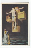 Húsvéti képeslap postatiszta vallásos modern (Salvador Dali)