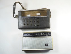 Retro régi rádió Sokol 403 USSR Szovjet-orosz gyártmány 1980-as évek