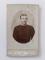 Antik katona fotó visit portrait régi fénykép