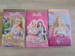 Barbie  Rapunzel  Hercegnő koldus és a diótörő  VHS kazetták  egyben