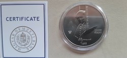 Silver commemorative medal for the 200th anniversary of the writing of the anthem