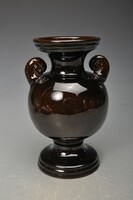 Ifj Badár Balázs Art Deco fekete amfora váza 19,5 cm