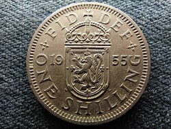Anglia II. Erzsébet (1952-) skót címerpajzs 1 Shilling 1955 (id71435)