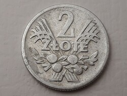 Poland 2 zloty 1958 coin - Polish 2 zloty 1958 foreign coin