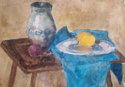 Watercolor still life - István Varga Hajdú (40x28 cm)