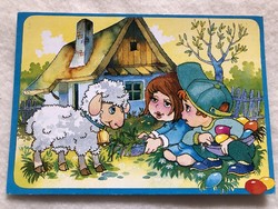Old Easter postcard - graphics - Foky Otto & Emmi -5.