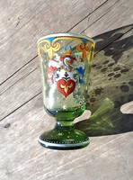19th century Czech enamel-painted decorative cup