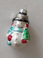 Glass Christmas tree decoration snowman glass decoration