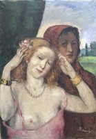 BELÁNYI VIKTOR (1877-1955) - NUDE/dual composition