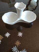 Zsolnay porcelán fűszer/fogpiszka tartó, öttorony jelzéssel.