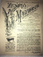 /1895/ zenélő Magyarország tzenemű folyóirat!!- Édes anyám kend az oka...,- Fenyű fából csináltattai