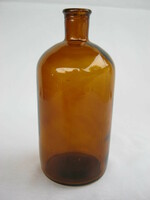 Old glass bottle decorative glass with tu mark