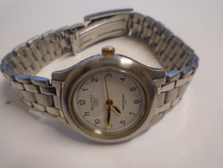 Gold steel women's qvarc wristwatch, maybe never used, good for a wrist of approx. 20 cm