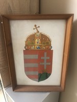 Magyar címer 40x30 cm es keretben.
