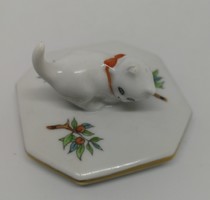 Herendi porcelán cica fogós ékszertartó tető!