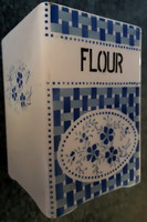 Porcelain spice holder with flour / flour / inscription