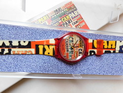 Campari art collection watch with bruno munari 1964 poster with citizen structure