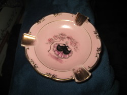 Bavaria, violette, hand painted, beautiful old ash tray, 10 cm