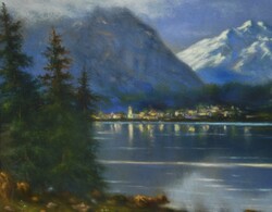 Weber K. jelzéssel (20.sz.eleje) : Alpesi tó