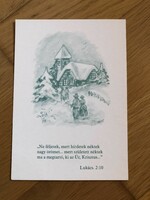 Vallási idézetes képeslap, lap