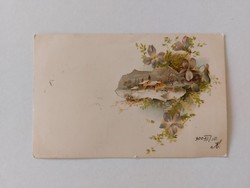 Régi képeslap 1900 levelezőlap ibolya tájkép
