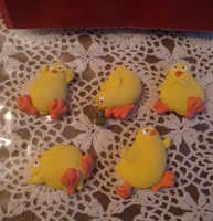 Hűtőmágnes csirke 5 féle, húsvéti dekoráció, ajánljon!