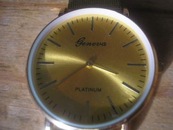 Geneva platinum large watch for sale in beautiful condition