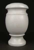1M453 old large white marble vase 23.5 Cm