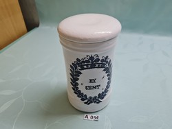 A054 ex gent ceramic pharmacy container 20 cm