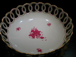 Herend aponyi patterned serving bowl