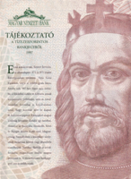 MNB Tájékoztató - a megjelenő 10.000 Forintos Bankjegyről – 1997 -  Ritka!