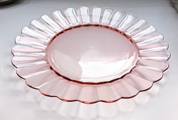 Salmon pink french glass bowl 27ccm
